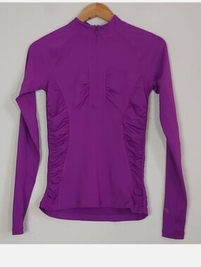 The North Face Women's Cascade 1/4 Zip Rash Guard Top Magenta Size XS